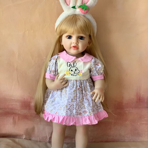 55 cm Babylistic Soft Silicone Vinyl Talking Reborn Doll - Picture 1 of 10